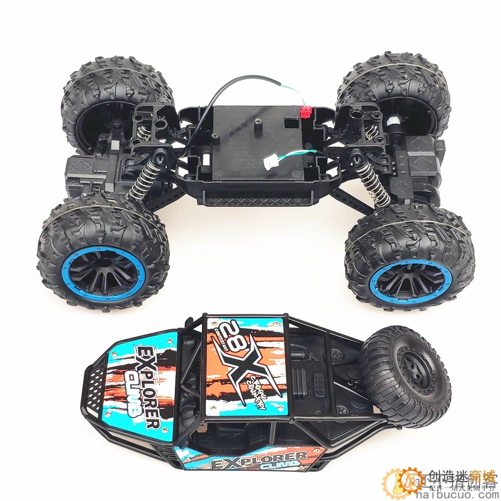 电动合金攀爬车模型攀岩越野汽车1:18底盘DIY配件SNC404