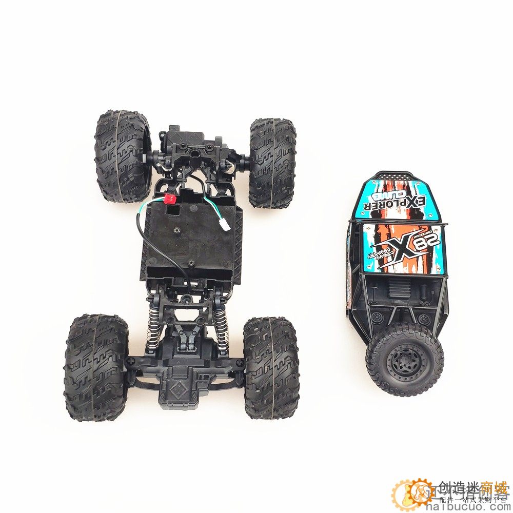 电动合金攀爬车模型攀岩越野汽车1:18底盘DIY配件SNC404