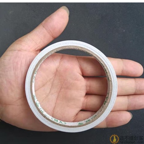 高粘度热熔双面胶学生白色手撕强力双面胶带透明办公用品T61