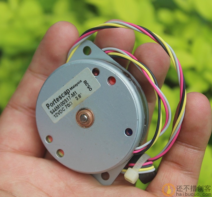 进口 超薄 步进电机 直流DC12V 步距角3.6° 微型薄型步进马达M282
