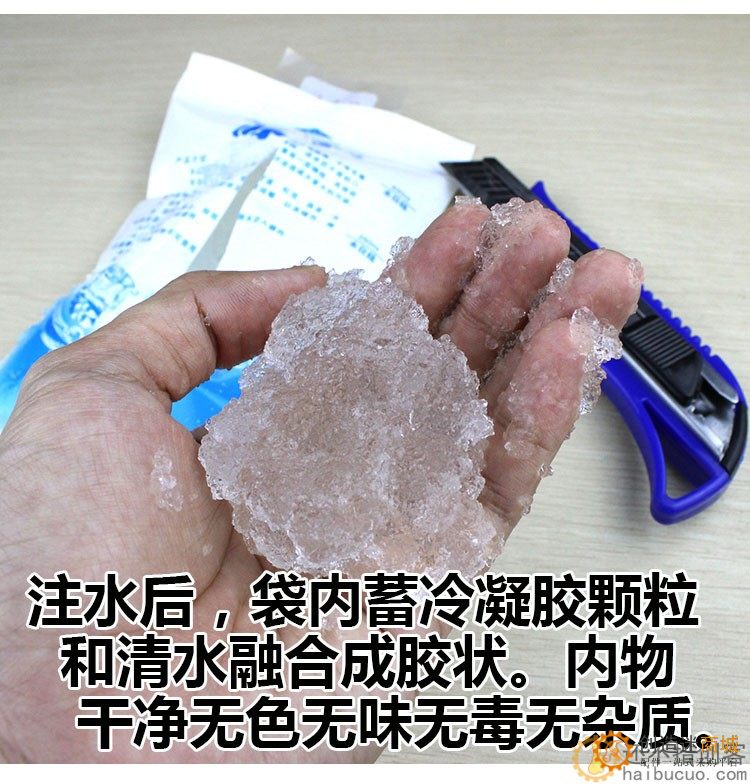 100ml注水冰袋快递专用保鲜冷冻航空一次性反复使用食品生鲜水果冷敷SN937