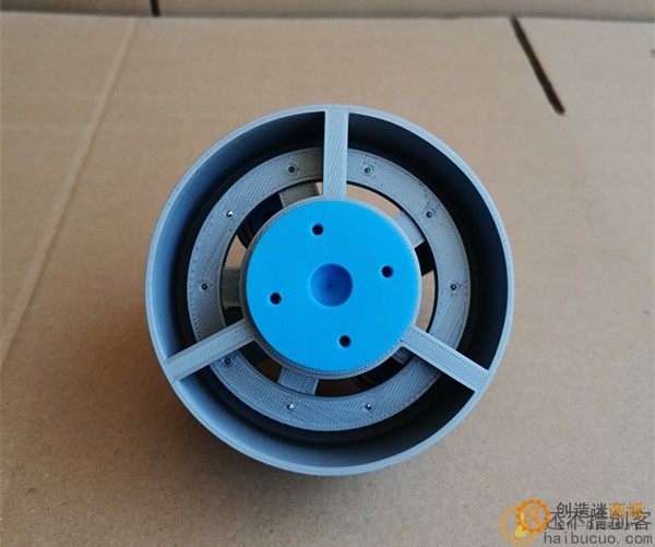 谐波减速器简易模型结构原理演示教具DIY减速齿轮3D打印3D22