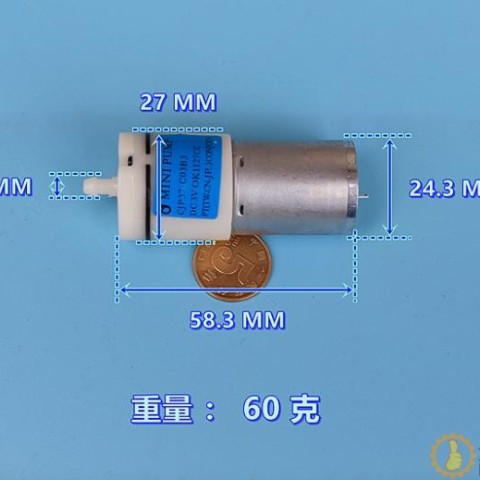 （医疗）监护仪气泵 DC3V-6V 静音 大气量 370气泵打气泵 增氧泵 HBCP107