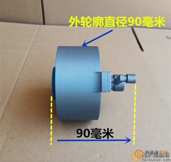 谐波减速器简易模型结构原理演示教具DIY减速齿轮3D打印3D22