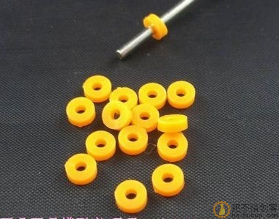 20个 2mm/3mm ABS塑料轴套 卡位 塑料垫片 垫圈 DIY玩具配件