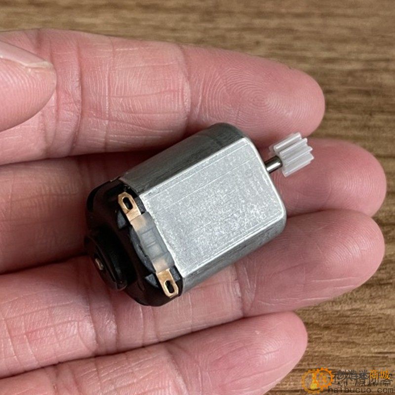 130电机直流电小电机马达diy带2mm圆形塑料9齿齿轮齿轮M271