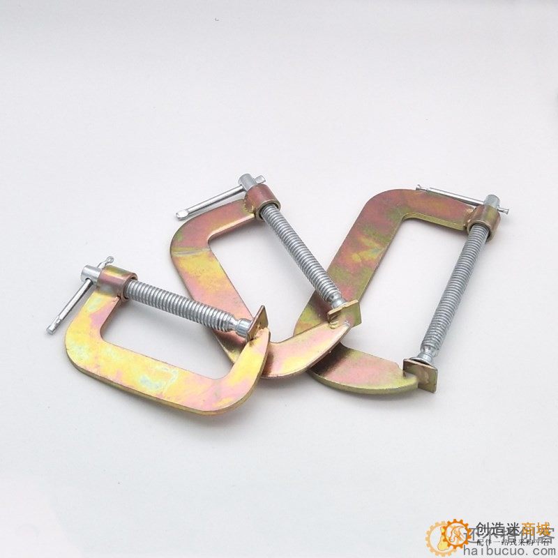 C型快速紧固木工夹子 固定夹具 G型木工夹 摇杆夹T67