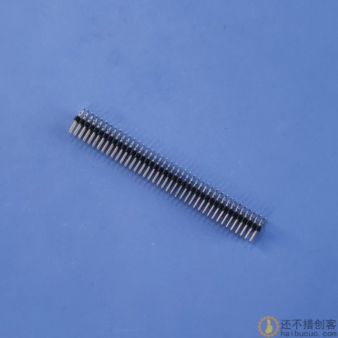 双排排针 双排弯针 弯排针 脚距2.54MM 2*40P 2*40PIN 铁针SND171