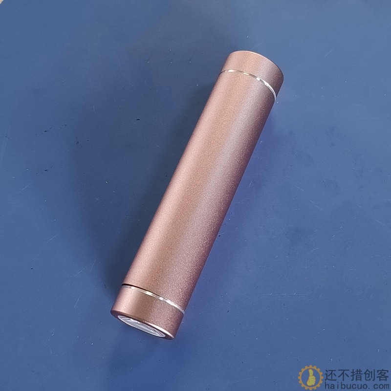SN597单节圆柱带手电移动电源免焊接 铝合金圆管充电宝免焊套料