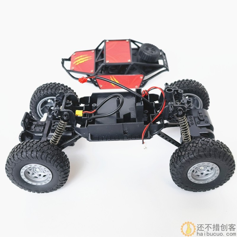 电动越野攀爬车模型攀岩越野避震汽车底盘DIY配件SNC406