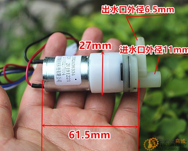全新DC12V隔膜水泵 370自吸泵HBCP110