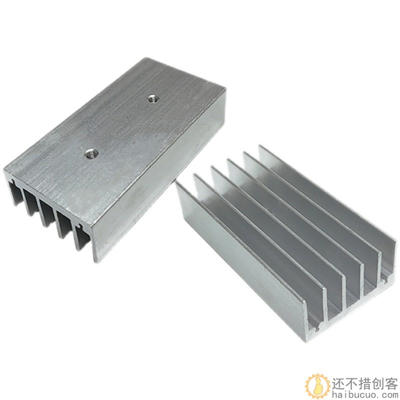 散热器散热片 白色双孔 铝型材 60*30*15mm 孔距27.5mm SN969