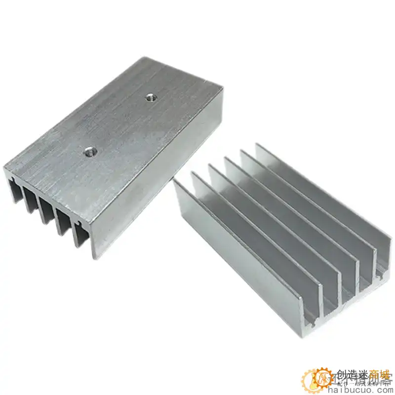 散热器散热片 白色双孔 铝型材 60*30*15mm 孔距27.5mm SN969