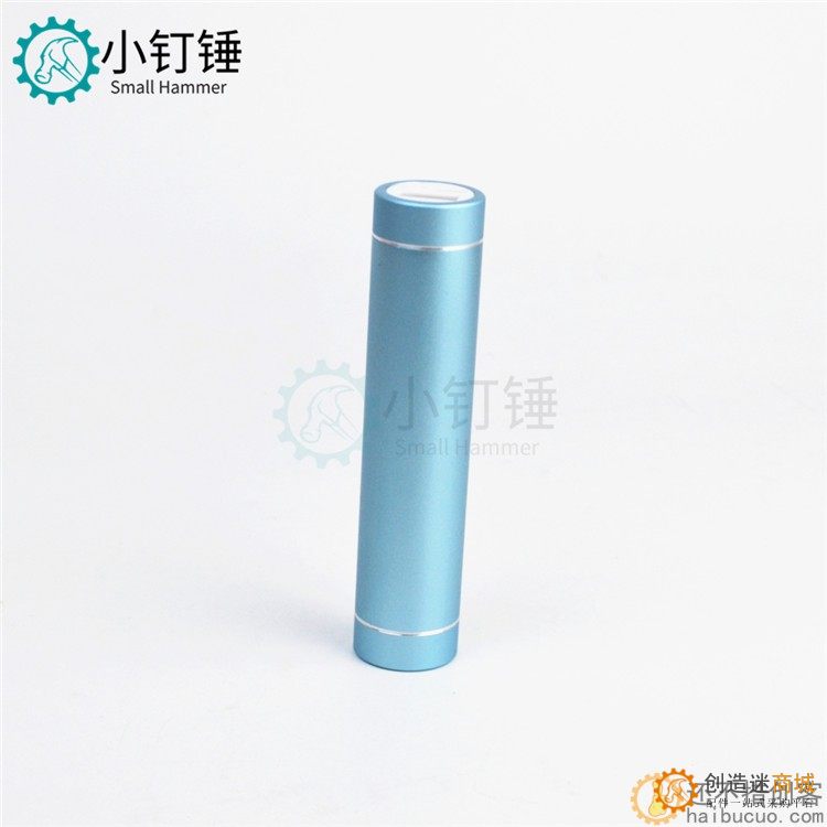 SN597单节圆柱带手电移动电源免焊接 铝合金圆管充电宝免焊套料