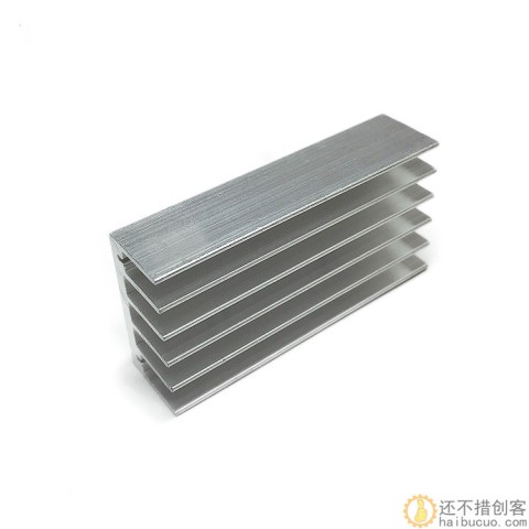 散热器散热片 白色双孔 铝型材 60*30*15mm 孔距27.5mm SN969