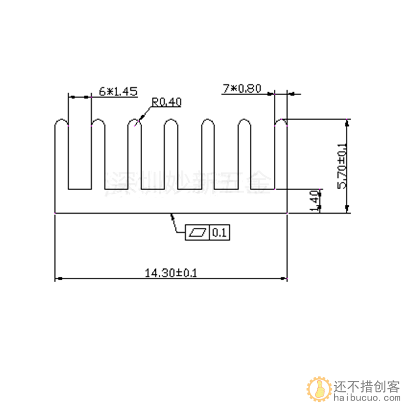 铝制路由散热片14*14*6mm 电子散热器 芯片散热 电源降温铝块带3m背胶SN971