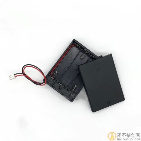 5号7号电池盒2/3/4节带盖带开关 带XH2.54插头3/4.5/6V电池盒BB18