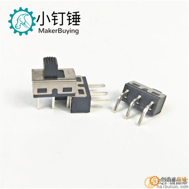 SS12D06 SS12D10 5MM柄高 2档3脚 大电流拨动开关 直/弯脚SND113