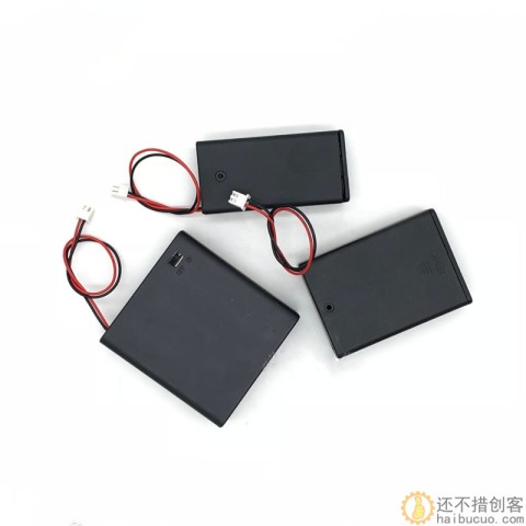 5号7号电池盒2/3/4节带盖带开关 带XH2.54插头3/4.5/6V电池盒BB18