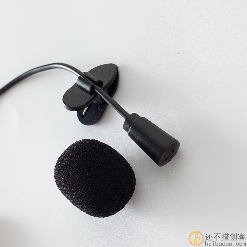 迷你电容麦克风领夹式麦克风话筒扩音器声卡教学演讲导游采访耳麦SN1014
