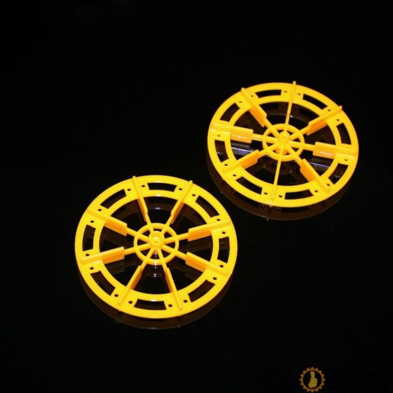 72112A黄 明轮桨 两用明轮 玩具配件 科技模型零件 直径72mm B35