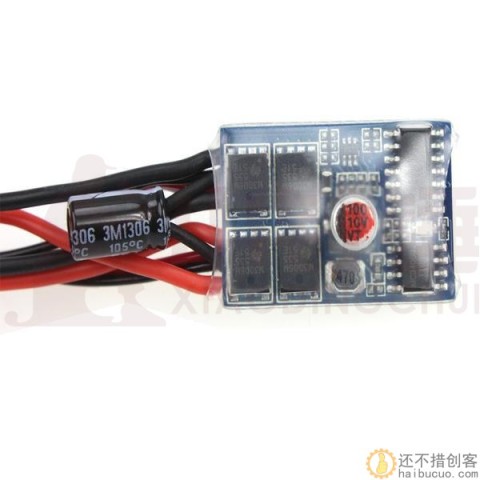 10A车用船用有刷电调 双向不带刹车9克10A电调玩具配件SN217