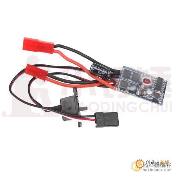 10A车用船用有刷电调 双向不带刹车9克10A电调玩具配件SN217
