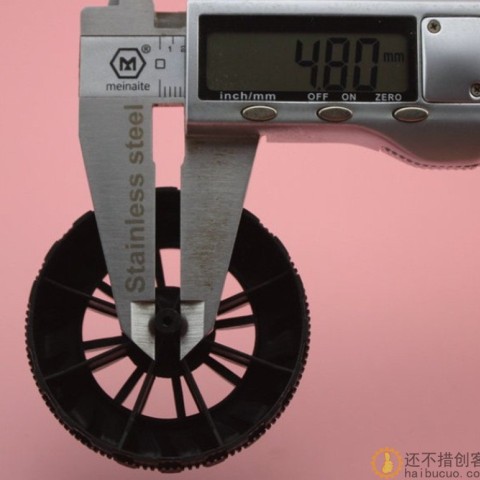 越野塑轮 塑料车轮 玩具车轮 科技积木零件 内八支撑 粗黑 W32