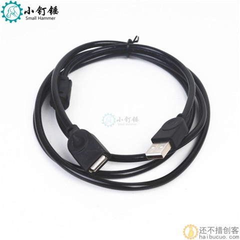 usb线  打印线 USB数据延长线 黑色1.3米方口usb延长线2.0线 X5