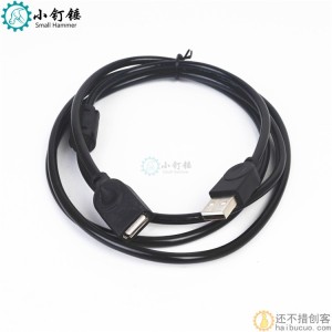 usb线  打印线 USB数据延长线 黑色1.3米方口usb延长线2.0线 X5