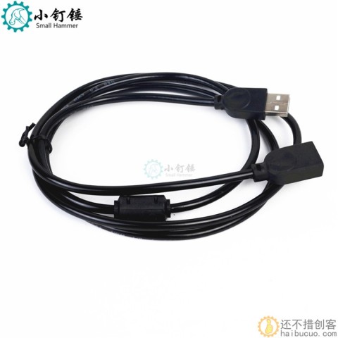 usb线  打印线 USB数据延长线 黑色1.3米方口usb延长线2.0线 X5