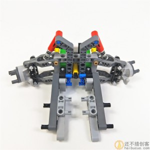 国产森宝小颗粒科技积木 前轮转向带减震差速器MOC模型 SNP78