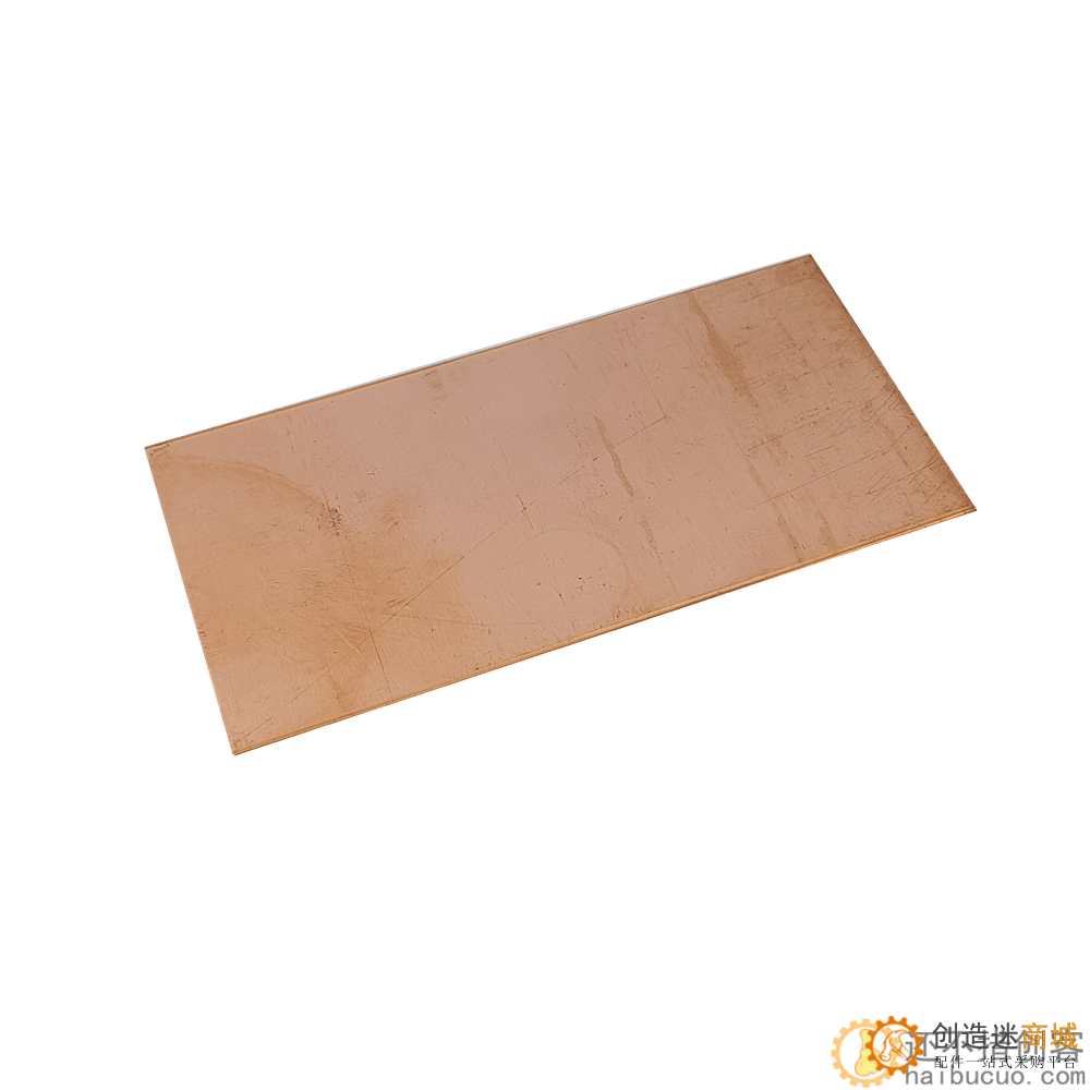 t2紫铜板 红铜板 纯铜板 diy 铜片 铜块0.8*50*100mm SN983