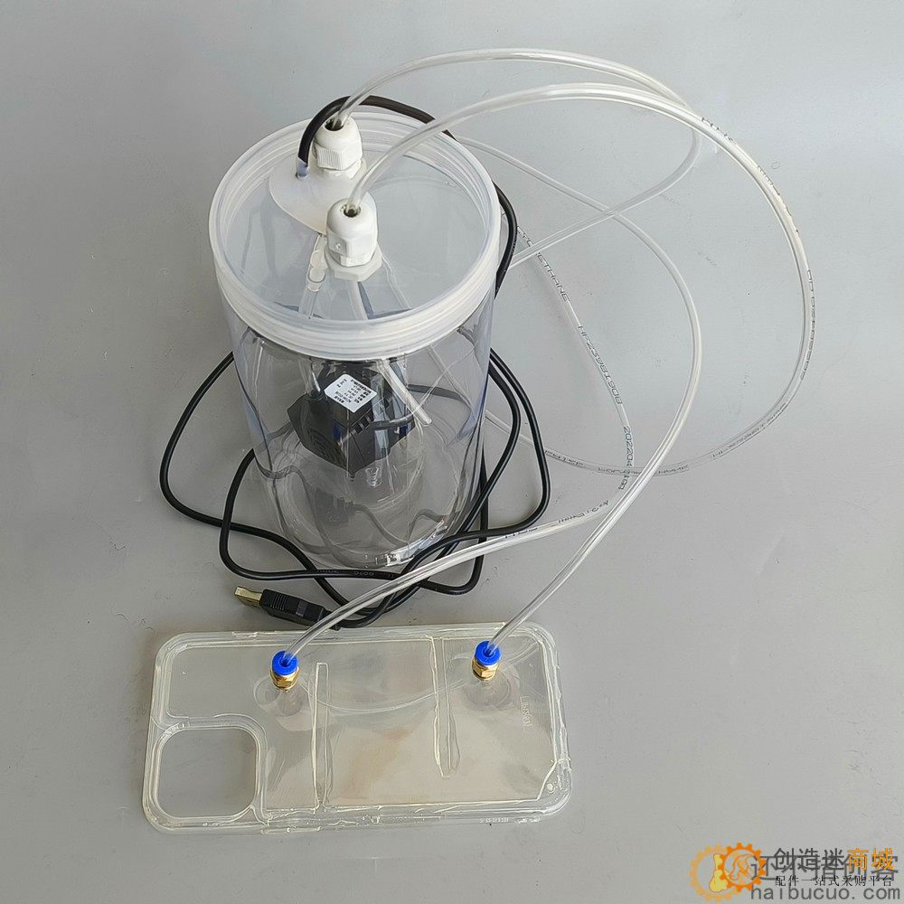 手机壳水冷水箱套装水冷式液冷水泵USB散热器iphone x xr max 13 XDC23