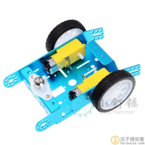 新款 拼装铝合金小车 机器人小车 智能小车底盘合金底盘 DIY SNC310