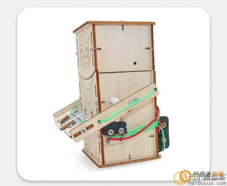 吃硬币机器人手工diy益智拼装科技小制作创意小发明机械科学玩具SNP88
