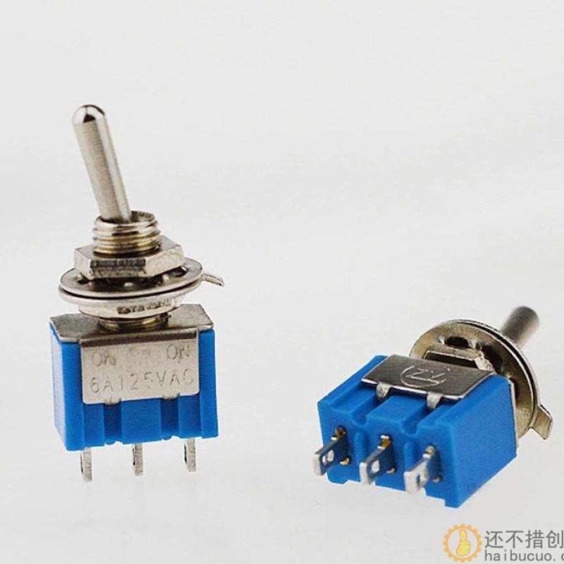 钮子开关 MTS-102（单联） 纽子开关 6A 125V/3A 250V SND12