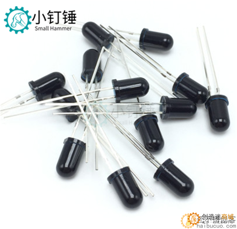 SND80 5MM接收管 黑色940nm红外接收管 红外接收头