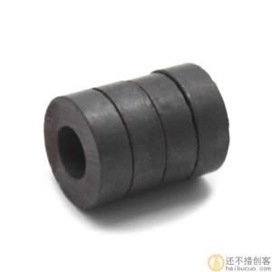 黑色磁铁吸铁石圆形方形带孔磁石手工DIY拼装磁力小制作配件常用