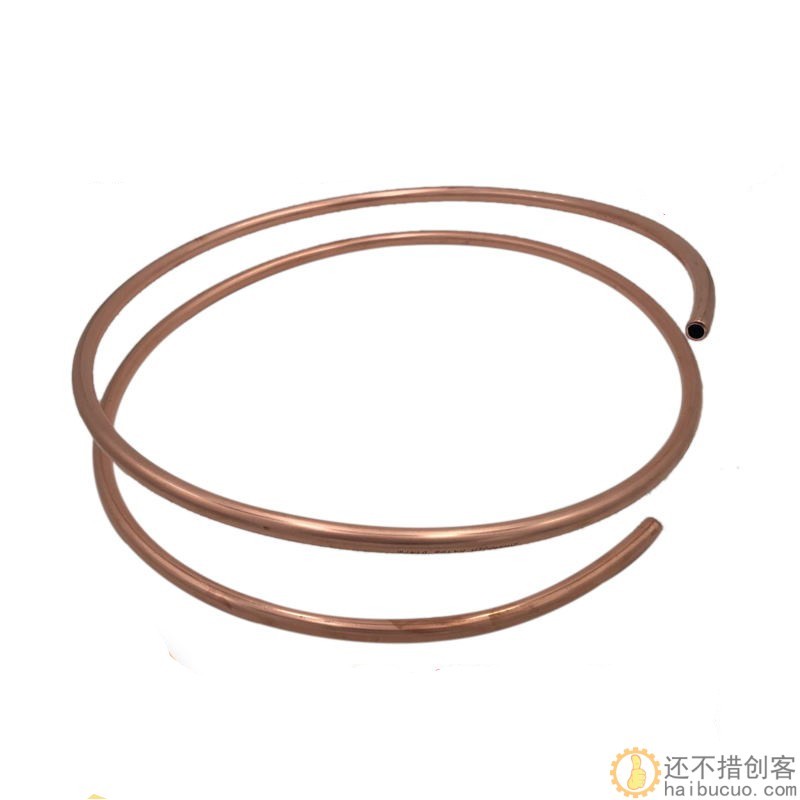 T2紫铜管4*0.5mm 空调铜管毛细铜管软态铜盘管1米SN1002