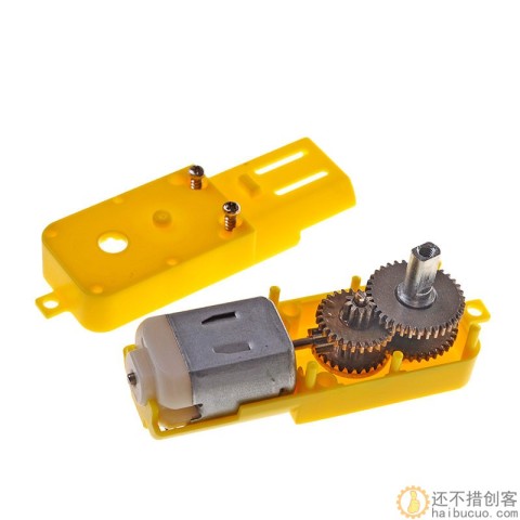 6V/12V直流电智能小车电机双轴金属齿轮微型减速电机diy玩具马达