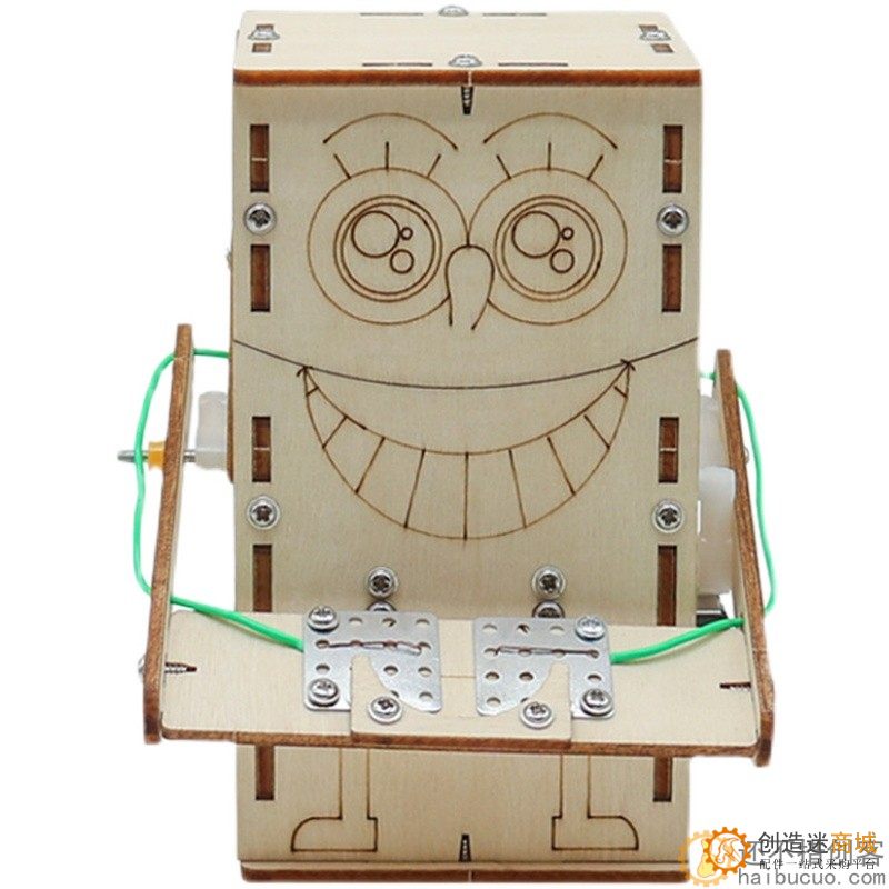 吃硬币机器人手工diy益智拼装科技小制作创意小发明机械科学玩具SNP88