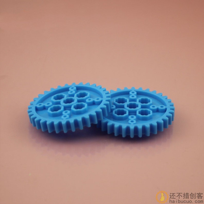 八角齿片 软齿片 积木软齿片 八角孔厚齿片蓝色B264