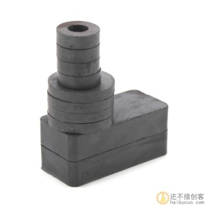 黑色磁铁吸铁石圆形方形带孔磁石手工DIY拼装磁力小制作配件常用