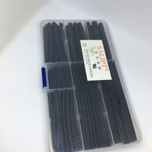 三联热缩管盒装热缩管组合套管阻燃绝缘家用家装电线黑色套管SN222