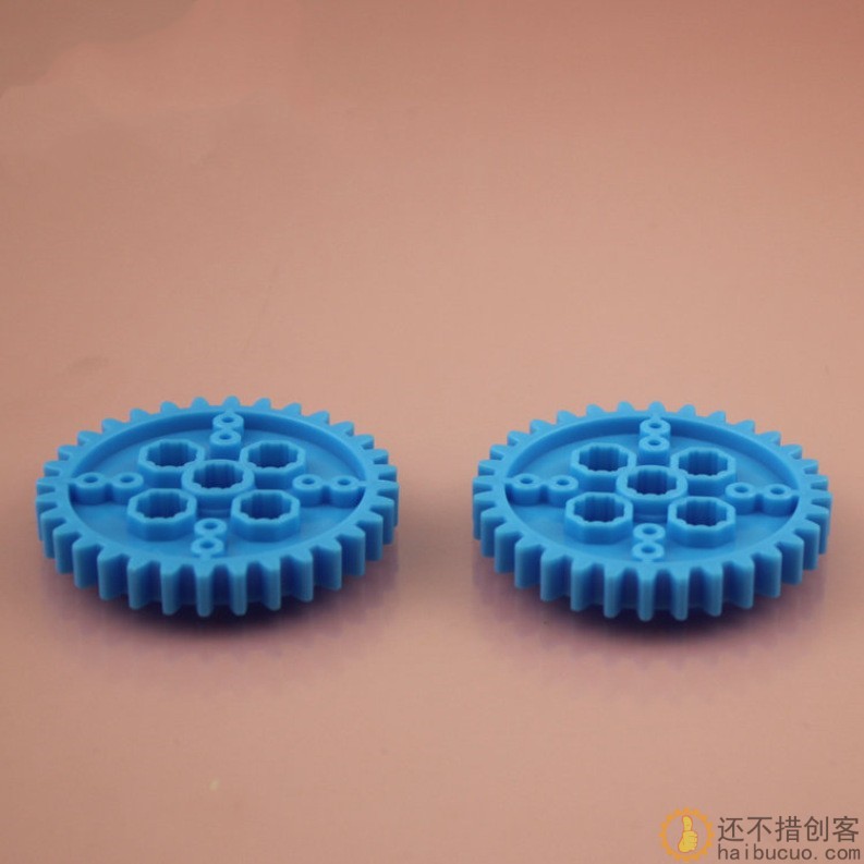 八角齿片 软齿片 积木软齿片 八角孔厚齿片蓝色B264