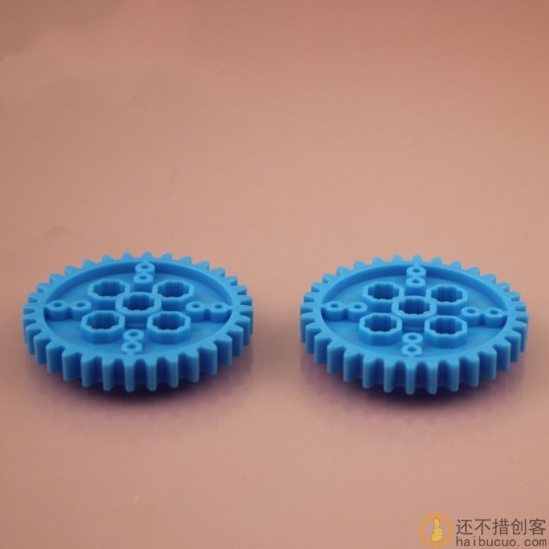 八角齿片 软齿片 积木软齿片 八角孔厚齿片蓝色B264