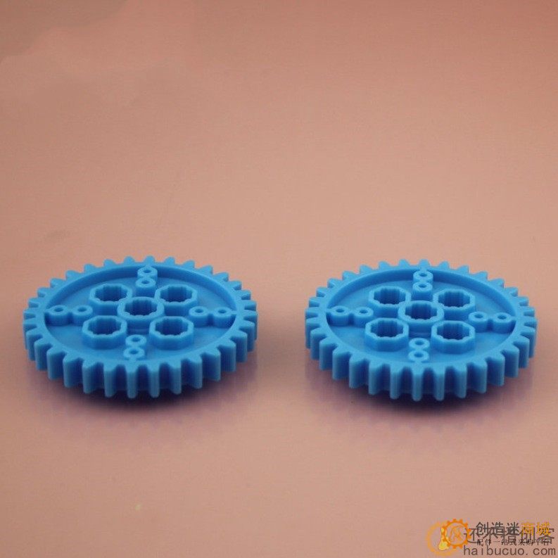 八角齿片 软齿片 积木软齿片 八角孔厚齿片蓝色B264