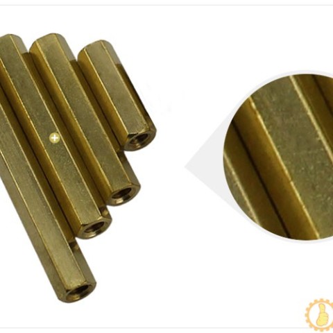 M3六角铜柱双通单头铜柱间隔柱多规格空心铜柱6/8/10/12/17/30/35