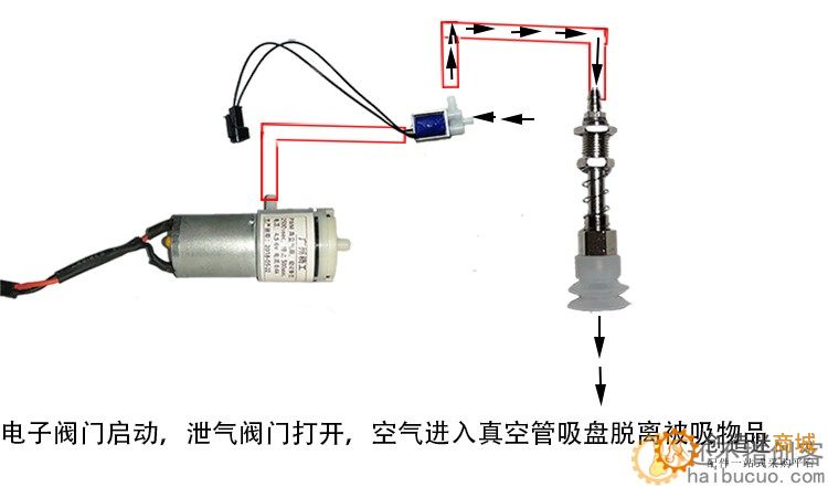 机械臂/气泵阀门/pwm电子开关控制器/真空电子吸盘不带电子开关HBCP113